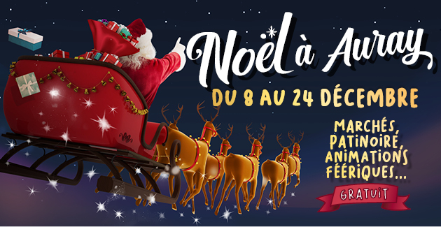 Noël à Auray : illuminations, animation et venue du père Noël !
